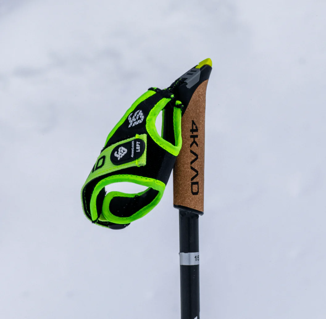 CLICK-IT strap, black yellow, Quick release ski pole strap - Image 5